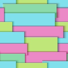 Note Paper Tape Seamless pattern. Vector card illustration. Paper art style.Color remind sheet background strip of paper with space for text for your design