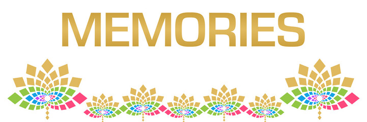 Memories Colorful Floral Horizontal 