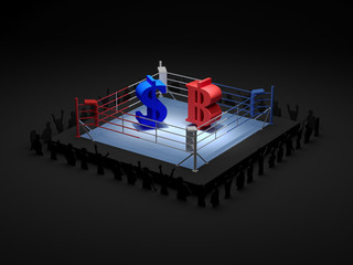 Bitcoin vs dollar boxing match