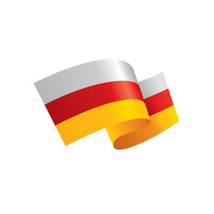South Ossetia flag, vector illustration