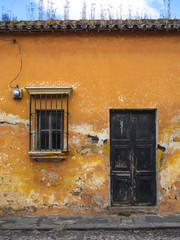 Rustic Colonial Doorway & Window - Antiqua, Guatemala