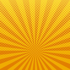 Yellow halftone background vector illustration
