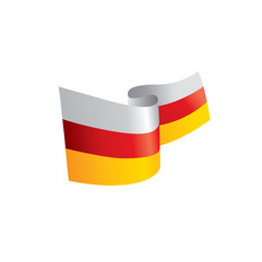 South Ossetia flag, vector illustration