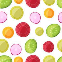 Vegan food Seamless Pattern