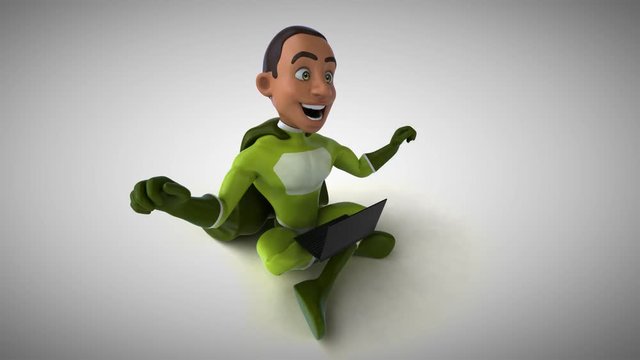 Fun superhero coding - 3D Animation