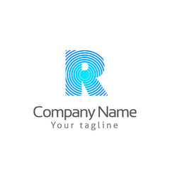 R LETTER LOGO TEMPLATE