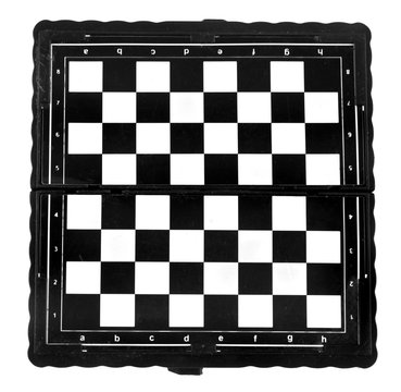 chess board isolated on white background