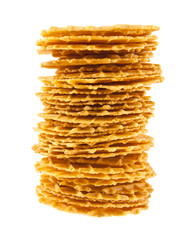 potato chips isolated on a white background