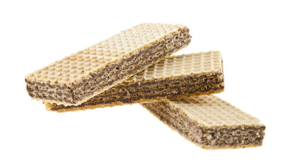 waffles isolated on white background