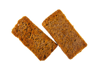 crackers to beer isolated on white background