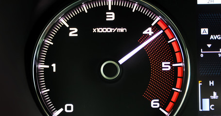 Automotive car engine speed, display, technology
