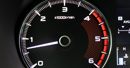 Fototapeta premium Automotive car engine speed, display, technology