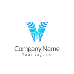 V LETTER LOGO TEMPLATE