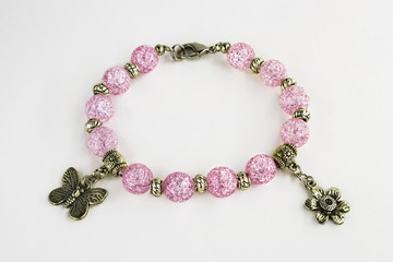 Women's bracelet rose-colored