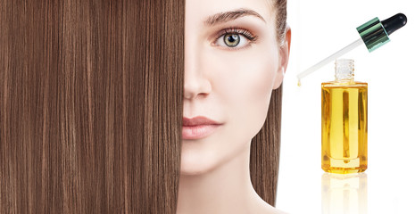 Hair treatment by oil therapy in spiral.