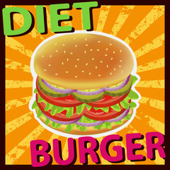 BURGER DIET TOMATO PICKLES