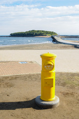 青島　幸せの黄色いポスト