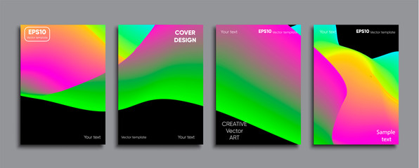 Creative colored cover. Cover design.