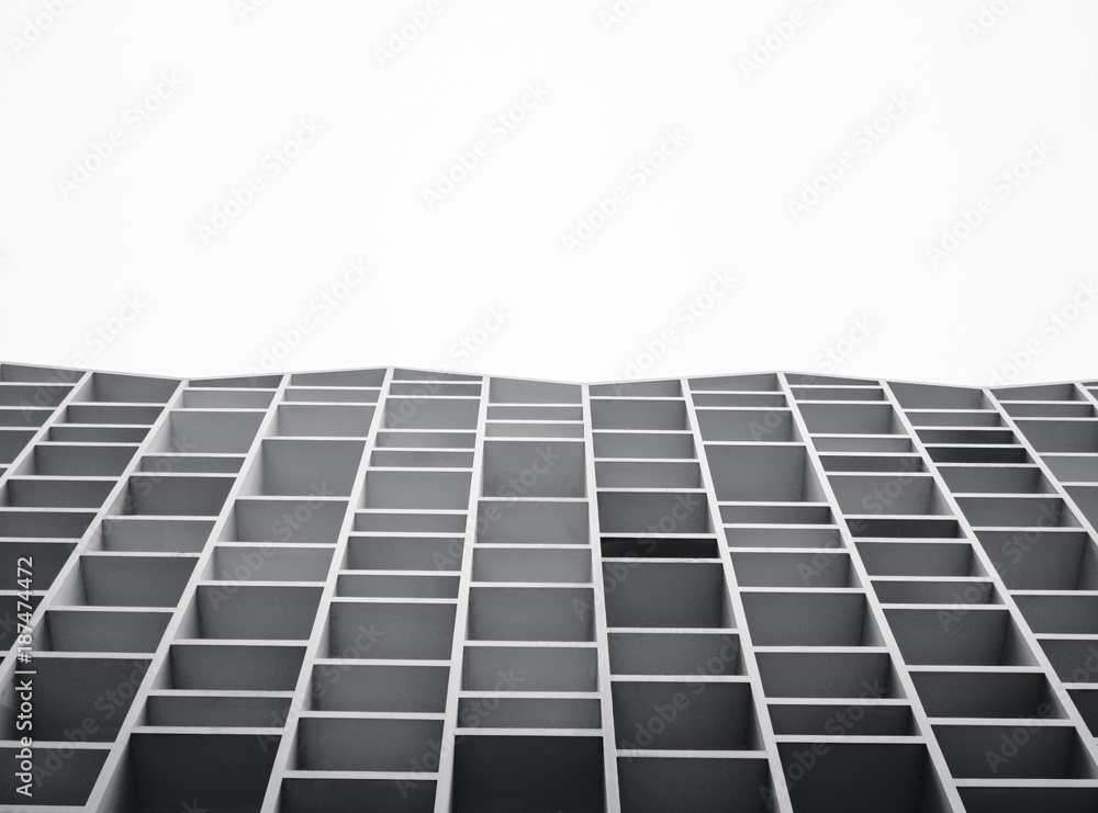 Poster architecture details building facade geometric abstract background