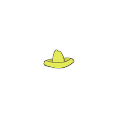 Sombrero cartoon icon