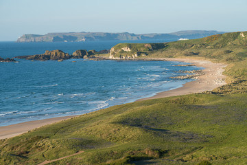 Coastal road lansdcapes in Northern Ireland