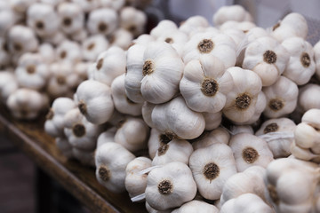 Braid of a organic homemade garlic