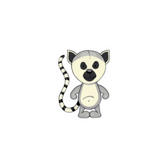 Lemur cartoon icon
