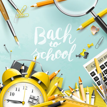 Back to school design template