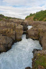 Hraunfossar waterfalls, Western Iceland