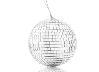 Disco ball isolated on white background