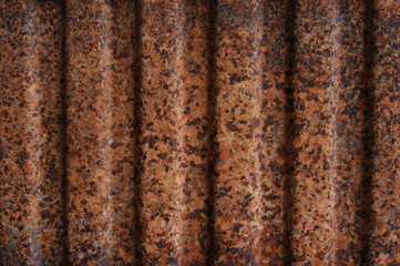 Rusty iron wall