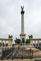Fototapeta na wymiar Heroes Square, Budapset, Hungary
