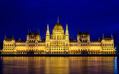 Fototapeta na wymiar Parliament of Hungary, Budapest, Hungary