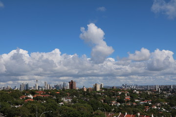 Sydney view from Bondi Junction, New South Wales Australia