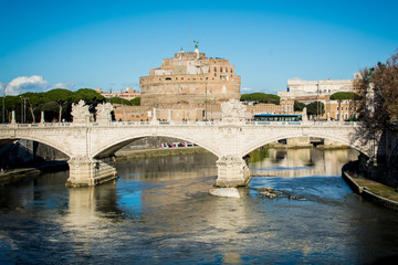 Obraz premium Engelsburg mit Tiber