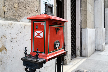 Mailbox in Budapest, Hungary