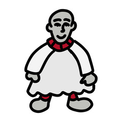 Doll cartoon icon