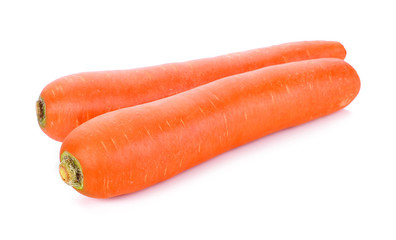 Carrots isolated on white background