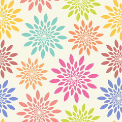 Seamless floral pattern. Vector background.