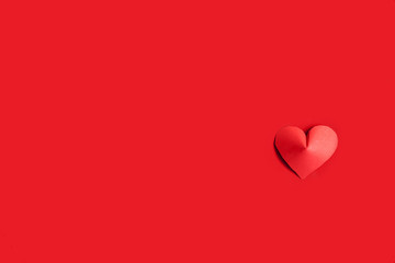 Heart-shaped cut paper Arrange as background. This is the symbol of love. For In February 14th, which was a day of love.