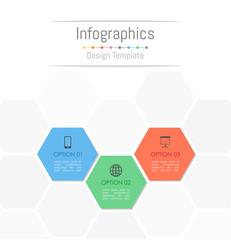 Infographic design elements for your business data with 3 options, parts, steps, timelines or processes. Vector Illustration.