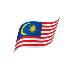 Malaysia flag, vector illustration