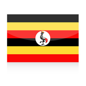 Uganda Flag Vector Icon