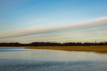 Mamry lakr near  Wegorzewo, Masuria, Poland