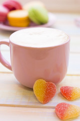 Romantic composition with coffee