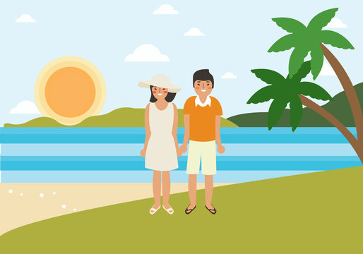 people holiday design flat