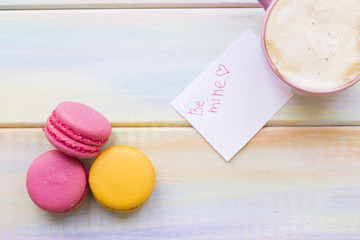 Romantic composition with coffee