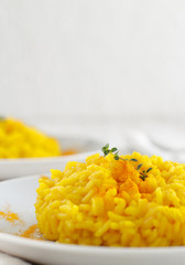Risotto with curcuma