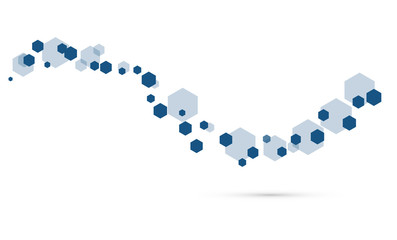 esagoni, vettoriale, sfondo bianco,
