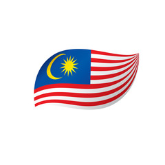 Malaysia flag, vector illustration
